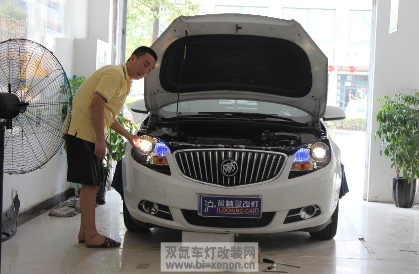 英朗GT升级13款超级Q5透镜 蓝精灵作品|上海